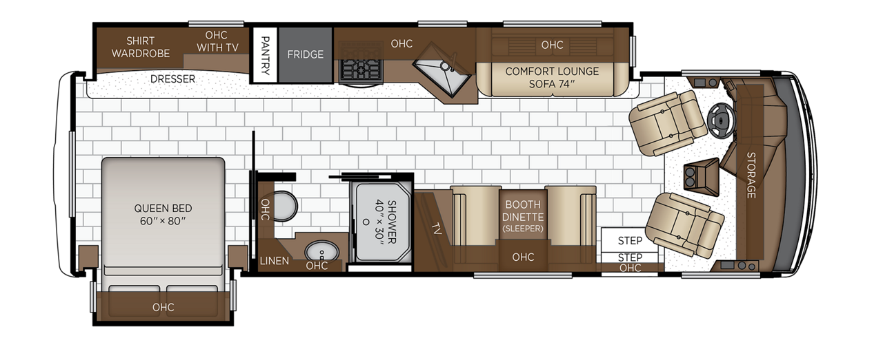 New 2026 Newmar Bay Star Sport 3014 — floorplan 1