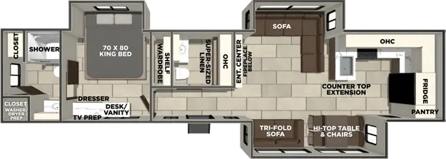 New 2027 Forest River 39FK-15G — floorplan 1