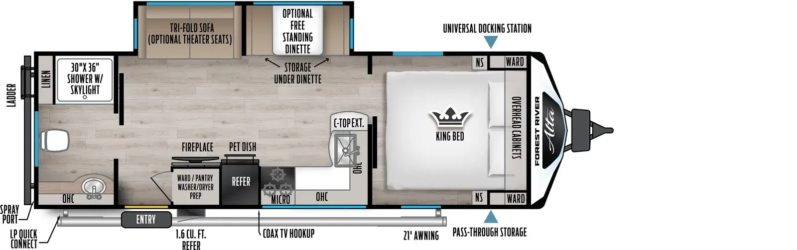 New 2026 EAST TO WEST Alta 2600KRB — floorplan 1
