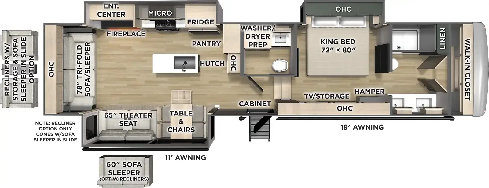 New 2026 Forest River RV Columbus 383RLH — floorplan 1