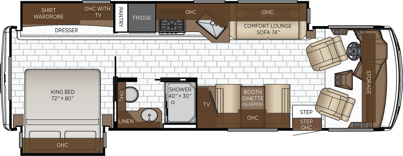 New 2026 Newmar Bay Star 3114 — floorplan 1
