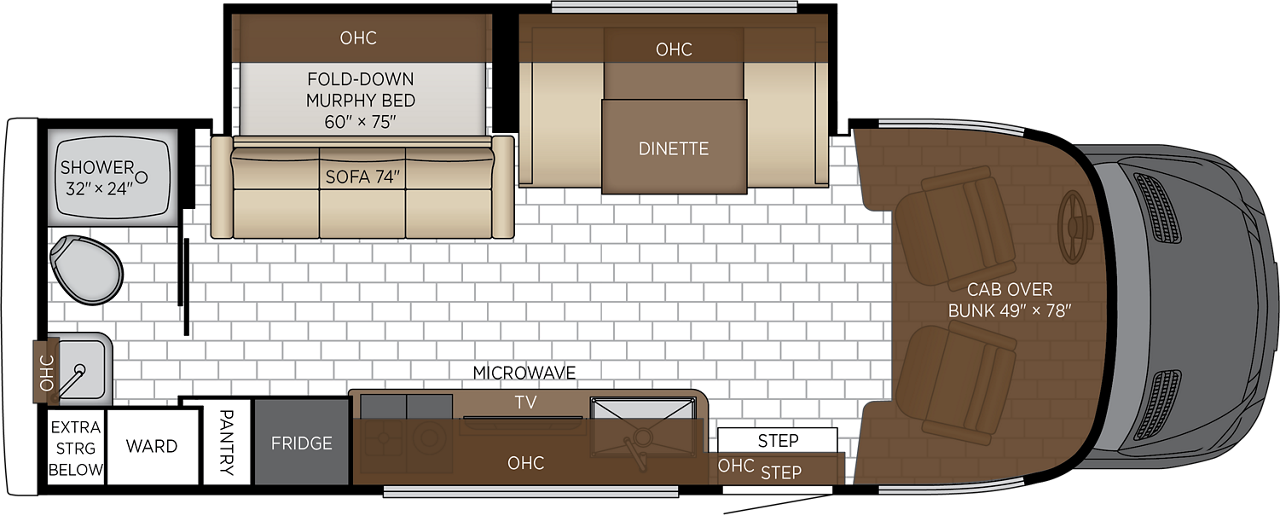 New 2026 Newmar Freedom Aire 2515A — floorplan 1