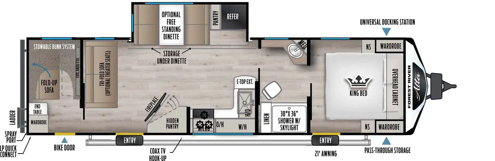 New 2026 EAST TO WEST Alta 3010KBH — floorplan 1